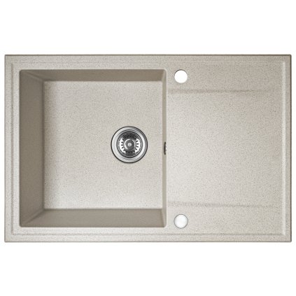 Kuchinox Hunter, 1 rekeszes gránit mosogató 670x440x180mm, bézs, LAV-SBU_411T
