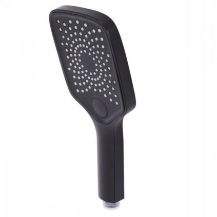 Erga Sami, kézizuhanyfej, 3 funkciós, matt fekete, ERG-YKA-BP.SAMI-S-BLK