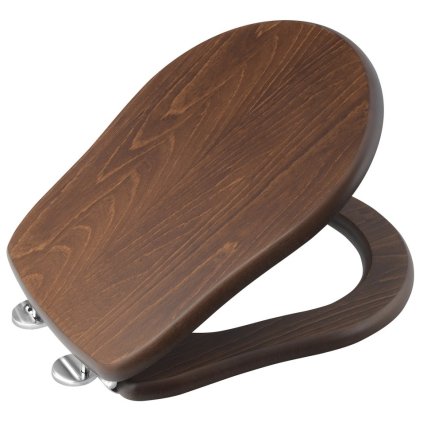 Kerasan, RETRO WC ülőke, dió / króm, 109040