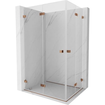 582046 15 mexen lunar f duo skladaci sprchovy kut 80 x 75 cm 8mm cire sklo profil ruzove zlato 836 080l 075p 60 00
