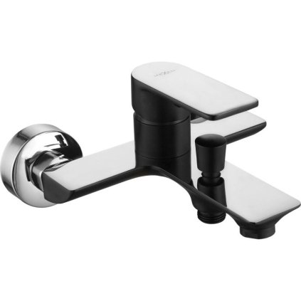 Mexen Alpha fürdőcsaptelep, fekete - króm, 745730-71