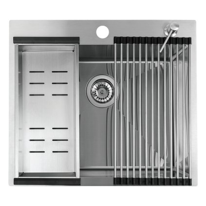 590515 laveo malawi 1 komorovy nerezovy drez s prislusenstvom 580x500x200 mm ocelova lav slma010d