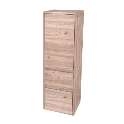 Mereo, Mereo Opto fürdőszobaszekrény 125 cm magas, balra nyíló, Multidecor, Nelson Oak, MER-CN995LDNLS