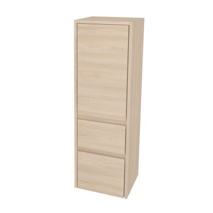 Mereo, Mereo Opto fürdőszobaszekrény 125 cm magas, jobbra nyíló, Multidecor, Kemény Juhar pezsgőszínű, MER-CN995PJHS2