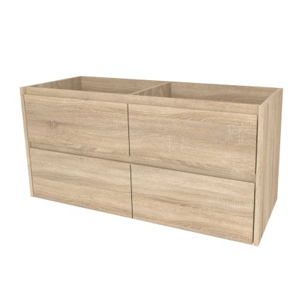 Mereo, Mereo Opto, fürdőszoba szekrény 121 cm, Multidecor, Bardolino tölgy, MER-CN993SDBAR