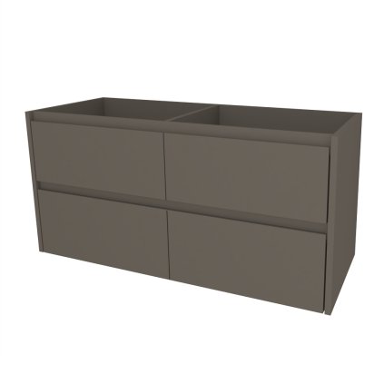 Mereo, Mereo Opto, fürdőszobaszekrény 121 cm, Multidekor, Lávaszürke, MER-CN993SLAS1