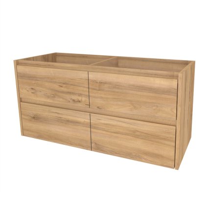 Mereo, Mereo Opto, fürdőszobaszekrény 121 cm, Multidekor, Natúr csendes-óceáni dió, MER-CN993SOPP2