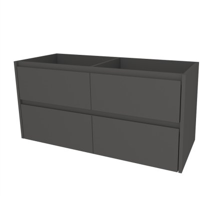 Mereo, Mereo Opto, fürdőszobaszekrény 121 cm, Multidekor, Gyémántszürke, MER-CN993SSEDD