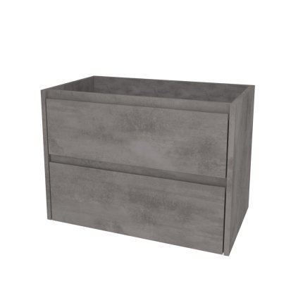 Mereo, Mereo Opto, fürdőszobaszekrény 61 cm, Multidekor, Beton sötétszürke, MER-CN990SBET2