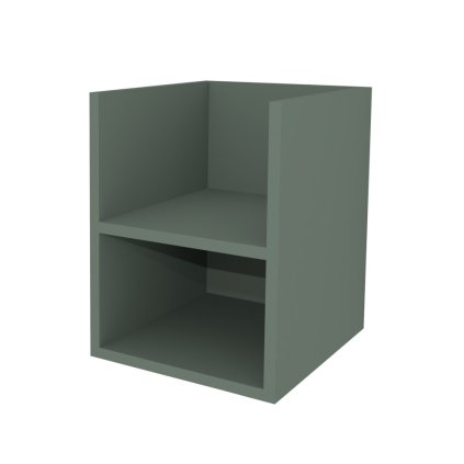 Mereo, Mereo Aira, fürdőszobaszekrény 40 cm, alsó rész, Multidekor, Zöld-zöld, MER-CN795SZEV1