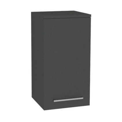 Mereo, Mereo Bino fürdőszobaszekrény felső 63 cm, bal, Multidecor, Antracit szürke, MER-CN695SEAN