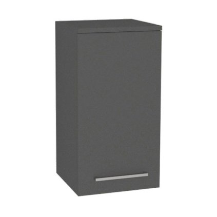 Mereo, Mereo Bino fürdőszobaszekrény felső 63 cm, jobbos, Multidecor, Gyémántszürke, MER-CN696SEDD