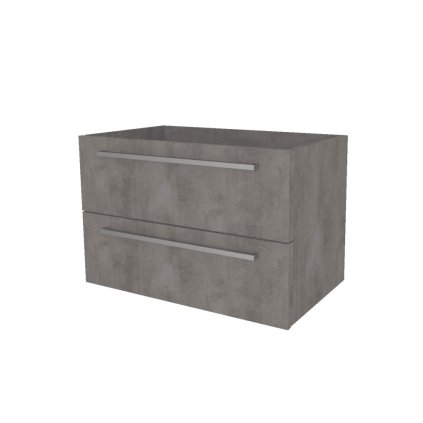Mereo, Mereo Bino, fürdőszobaszekrény 81 cm, Multidekor, Beton sötétszürke, MER-CN691SBET2