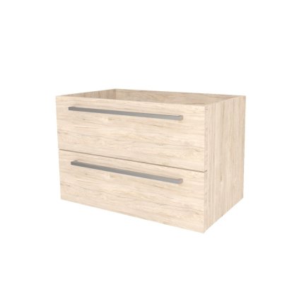 Mereo, Mereo Bino, fürdőszobaszekrény 81 cm, Multidekor, Világos kő hikorifa, MER-CN691SLRH1