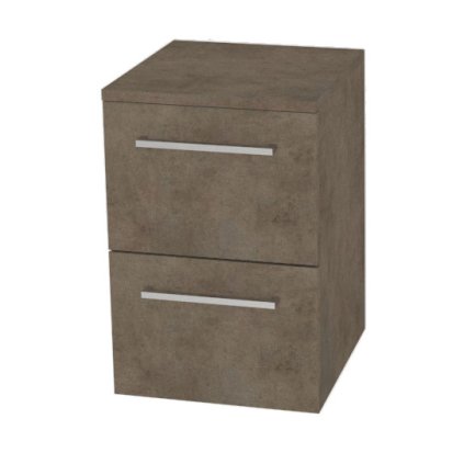 Mereo, Mereo Bino, fürdőszoba alsószekrény 50 cm, Multidekor, Chicago Concrete sötétszürke, MER-CN694BCS2