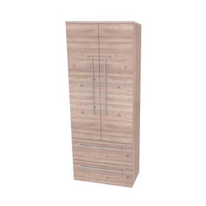 Mereo, Mereo Bino, fürdőszobaszekrény 163 cm magas, dupla, Multidecor, Nelson Oak, MER-CN699DNLS