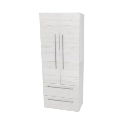 Mereo, Mereo Bino, fürdőszoba szekrény 163 cm magas, dupla, Multidecor, Pino Aurélio, MER-CN699PINO