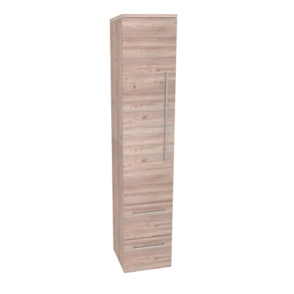 Mereo, Mereo Bino, fürdőszobaszekrény 163 cm magas, bal oldali, Multidecor, Nelson Oak, MER-CN697DNLS