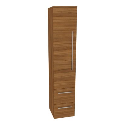 Mereo, Mereo Bino, fürdőszobaszekrény 163 cm magas, bal oldali, Multidekor, Natúr dijoni dió, MER-CN697ODP1