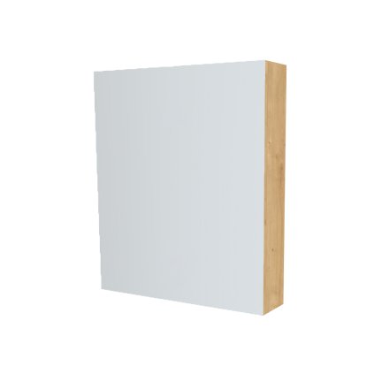 Mereo, Mereo Fürdőszobai tükrös szekrény 60 cm, galéria, 1x bal oldali ajtó, Multidecor, Arlington tölgy, MER-CN798G61DARL