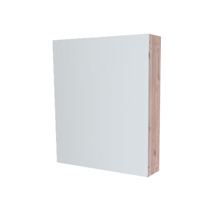 Mereo, Mereo Fürdőszobai tükrös szekrény 60 cm, galéria, 1x bal oldali ajtó, Multidecor, Nelson Oak, MER-CN798G61DNLS