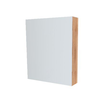 Mereo, Mereo Fürdőszobai tükrös szekrény 60 cm, galéria, 1x bal oldali ajtó, Multidekor, Riviera hegyi tölgy, MER-CN798G61DMON