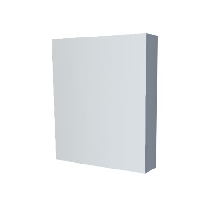 Mereo, Mereo Fürdőszobai tükrös szekrény 60 cm, galéria, 1x bal oldali ajtó, Multidekor, Monumentális szürke, MER-CN798G61MSO1