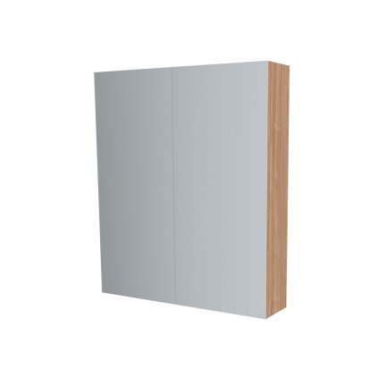 594886 mereo mereo kupelnova zrkadlova skrinka 80 cm galerka 2 x dvierka multidecor light select walnut mer cn798g82lsw1