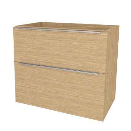 Mereo, Mereo Mailo, fürdőszobaszekrény 101 cm, króm fogantyú, Multidecor, Olajozott tölgy, MER-CN592SDUO1