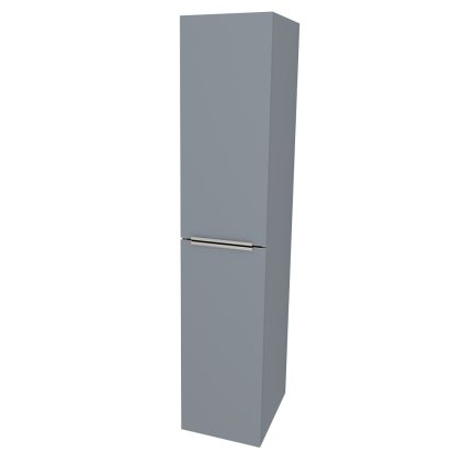Mereo, Mereo Mailo, fürdőszobaszekrény 170 cm magas, króm fogantyú, Multidecor, Monumental szürke, MER-CN594LPMSO1
