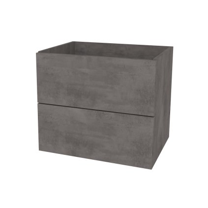 Mereo, Mereo Ponte, fürdőszobaszekrény 61 cm, Multidekor, Beton sötétszürke, MER-CN290SBET2