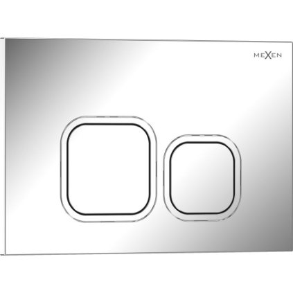 Mexen Tex 03, öblítőgomb, fényes króm, 6103-03