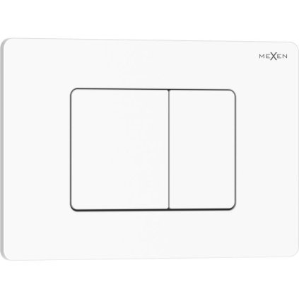 Mexen Tex 05, rozsdamentes acél öblítőgomb, fényes fehér, 6105-01