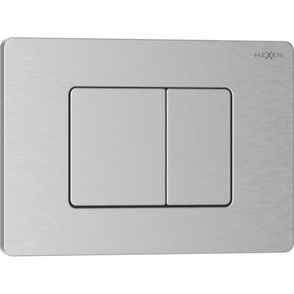 Mexen Tex 05, rozsdamentes acél öblítőgomb, szálcsiszolt acél, 6105-10