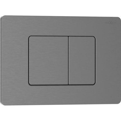 Mexen Tex 05, rozsdamentes acél öblítőgomb, matt szürke, 6105-12