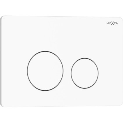 Mexen Tex 06, rozsdamentes acél öblítőgomb, fényes fehér, 6106-01