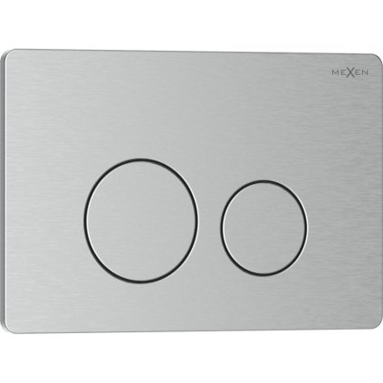 Mexen Tex 06, rozsdamentes acél öblítőgomb, szálcsiszolt acél, 6106-10