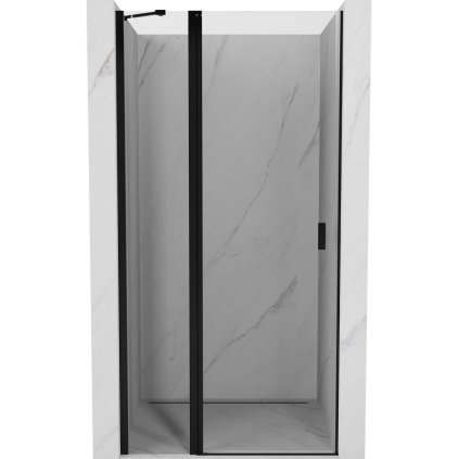 Mexen MIST nyíló zuhanyajtó (1d+1d) 85x200 cm 6mm fekete, átlátszó, 8A4-085-000-70-00
