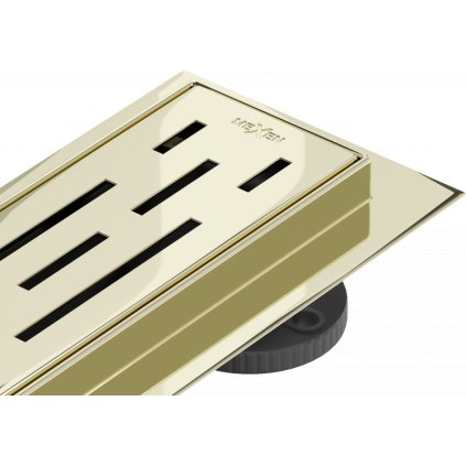 Mexen Flat M01 rozsdamentes acél zuhanyfolyó 90 cm, arany, 1520090-15