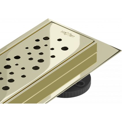 Mexen Flat M12 rozsdamentes acél zuhanyfolyó 50 cm, arany, 1521050-15