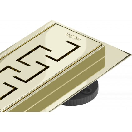 Mexen Flat M15 rozsdamentes acél zuhanytálca 60 cm, arany, 1524060-15