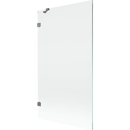 Mexen, Mexen Lunar 1 szárnyú kádparaván 100 x 150 cm, átlátszó, vörösöntvény - 897-100-000-95-00