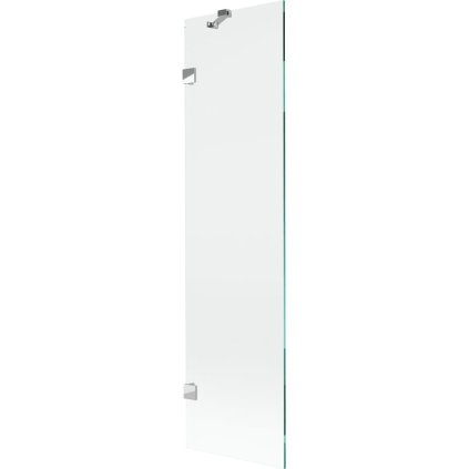 Mexen, Mexen Lunar 1 szárnyú kádparaván 50 x 150 cm, átlátszó, króm - 897-050-000-01-00