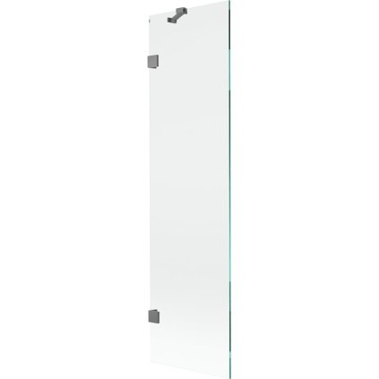 Mexen, Mexen Lunar 1 szárnyú kádparaván 50 x 150 cm, átlátszó, vörösöntvény - 897-050-000-95-00