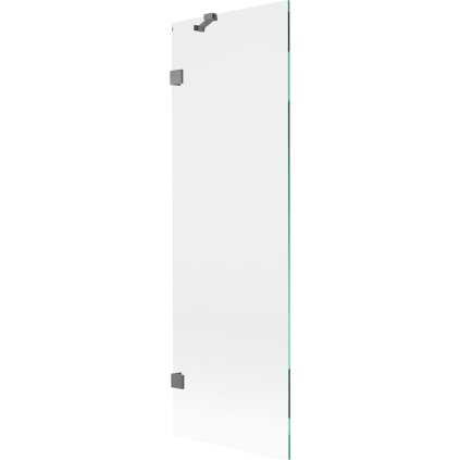 Mexen, Mexen Lunar 1 szárnyú kádparaván 60 x 150 cm, átlátszó, vörösöntvény - 897-060-000-95-00