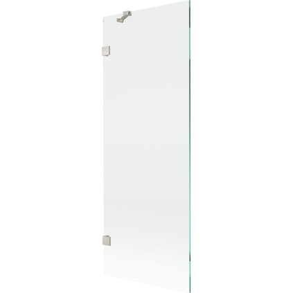 Mexen, Mexen Lunar 1 szárnyú kádparaván 70 x 150 cm, átlátszó, szálcsiszolt nikkel - 897-070-000-97-00