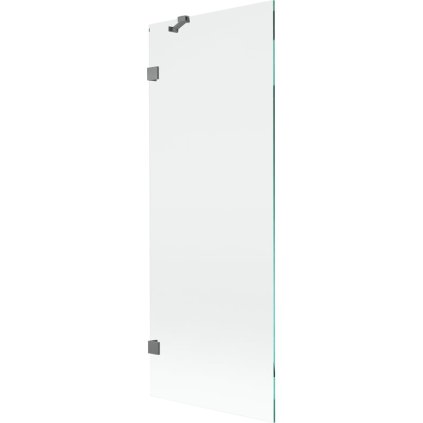 Mexen, Mexen Lunar 1 szárnyú kádparaván 70 x 150 cm, átlátszó, vörösöntvény - 897-070-000-95-00