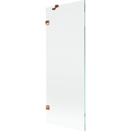 Mexen, Mexen Lunar 1 szárnyú kádparaván 70 x 150 cm, átlátszó, rozéarany - 897-070-000-60-00