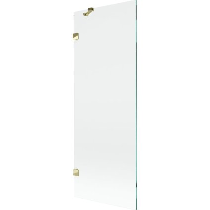 Mexen, Mexen Lunar 1 szárnyú kádparaván 70 x 150 cm, átlátszó, arany - 897-070-000-50-00