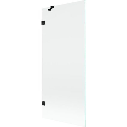 Mexen, Mexen Lunar 1 szárnyú kádparaván 80 x 150 cm, átlátszó, fekete - 897-080-000-70-00